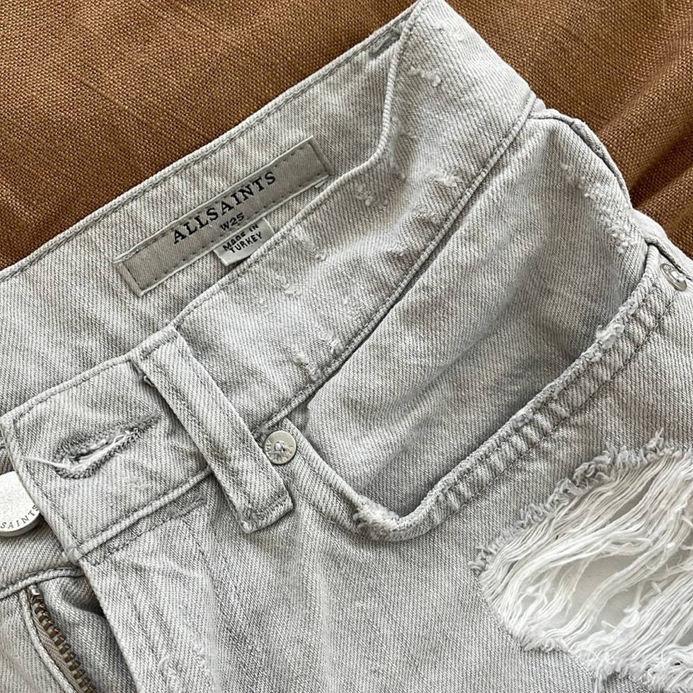 ALL SAINTS MID RISE SHORTS - Picture 2 of 4